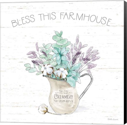 Framed Farmhouse Cotton II Print