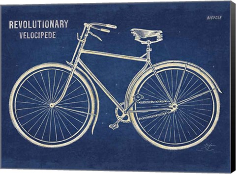 Framed Blueprint Bicycle v2 Print