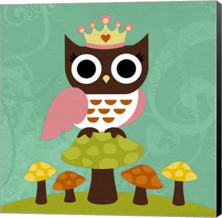 Framed Princess Owl Print