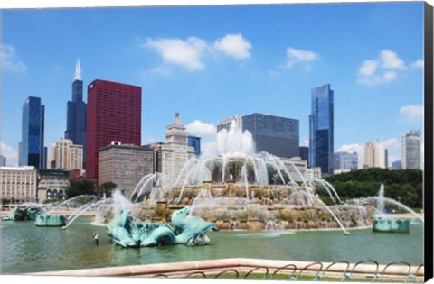 Framed Buckingham Fountain Print