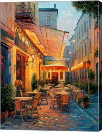 Framed Cafe Van Gogh 2008, Arles France Print