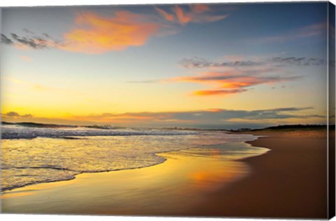 Framed Beach Dawn Print