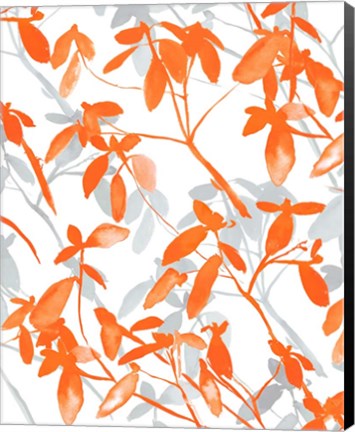 Framed Premonition Orange Print