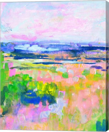 Framed Colourful Land II Print