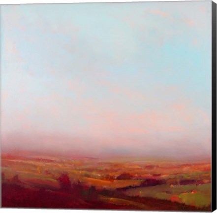 Framed Misty Orange and Red Print