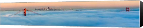 Framed Foggy City Print