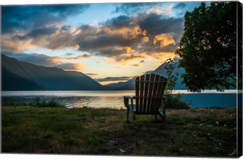 Framed Crescent Lake Chair Print