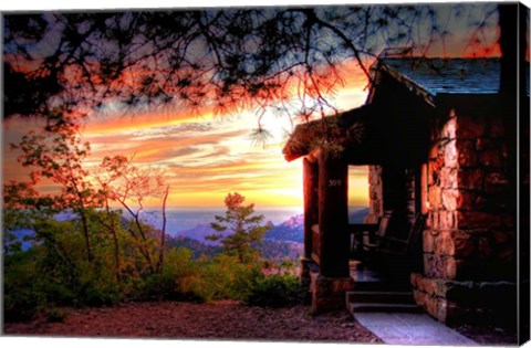 Framed Grand Canyon Cabin Print