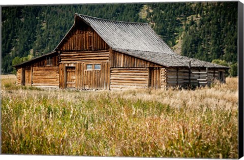 Framed Teton Barn Print