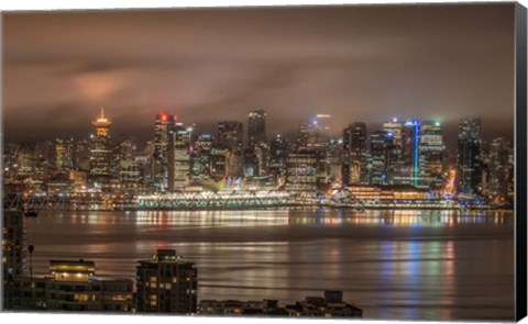 Framed Vancouver Night Print