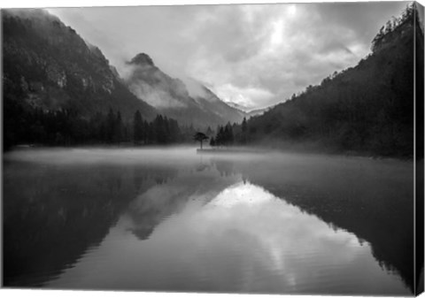 Framed Mountain Lake Print