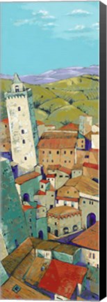 Framed Rooftops of San Gimignano Print