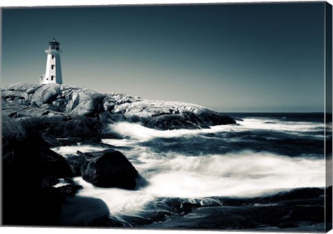 Framed Lighthouse, Peggy&#39;s Cove Print