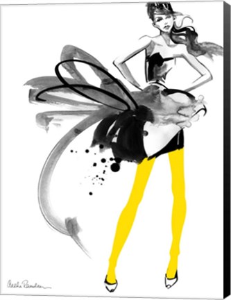 Framed Yellow Tights Print