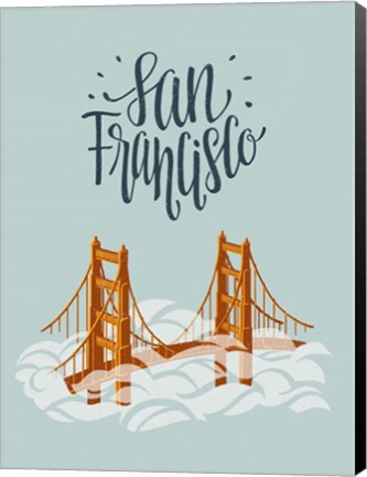 Framed San Francisco Travel Print