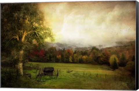 Framed Abandoned Wagon Print