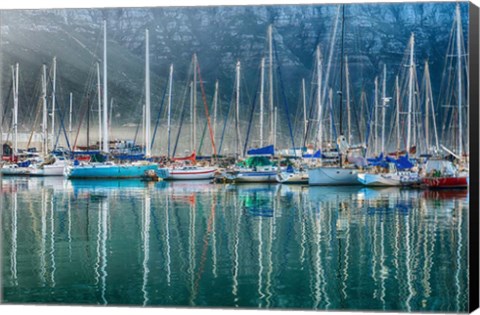 Framed Hout Bay Harbor, Hout Bay South Africa Print