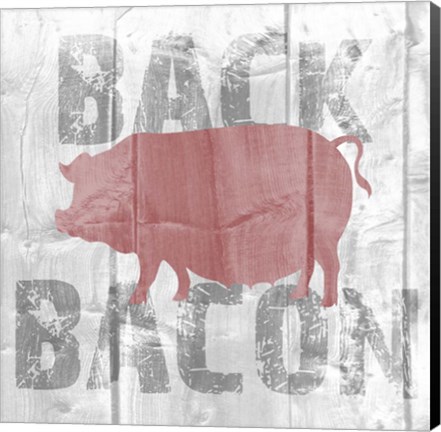 Framed Back Bacon Print