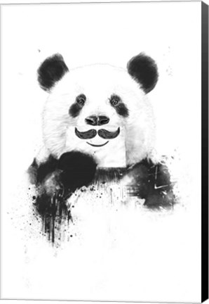 Framed Funny Panda Print