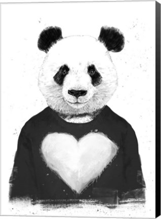 Framed Lovely Panda Print
