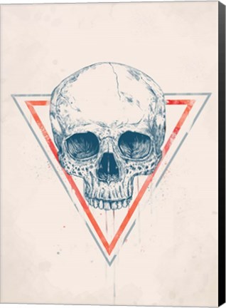 Framed Skull in Triangle No. 2 Print