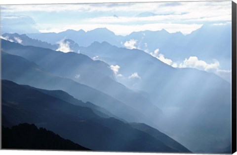 Framed Himalayan Mountains Print