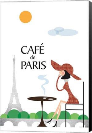 Framed Cafe de Paris Print