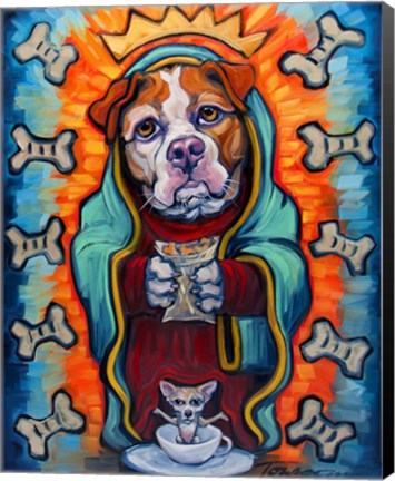 Framed Our Lady of Perpetual Dog Biscuits Print