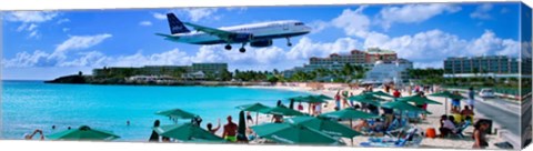 Framed Happy Landings on St. Maarten Print