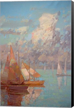 Framed Sail Boats Print