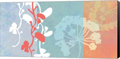 Framed Coral Flowers Print