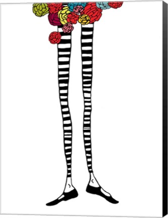 Framed Skinny Legs 2 Print