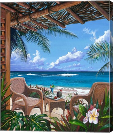 Framed Paradise Porch Print