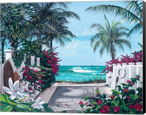 Framed Pathway to Paradise Print