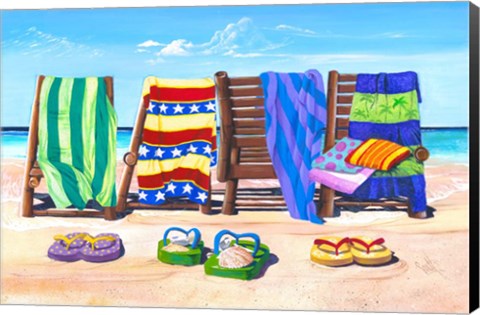 Framed Sandals and Seats Print