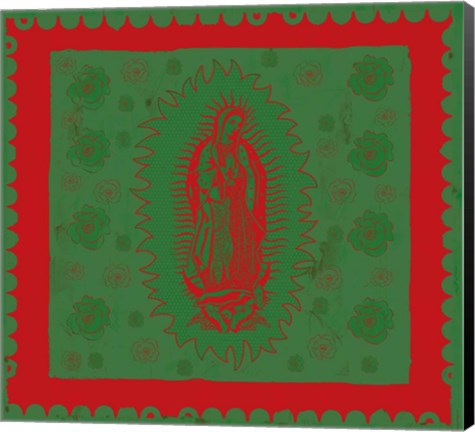 Framed Green Mary Print