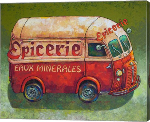 Framed Van Ordinaire Epicerie Print