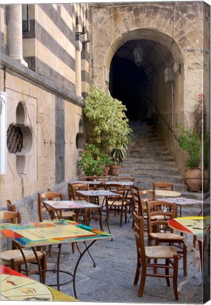 Framed Caffe, Amalfi Print