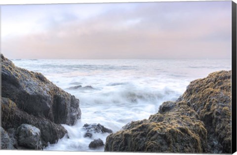 Framed Crescent Beach Waves 3 Print