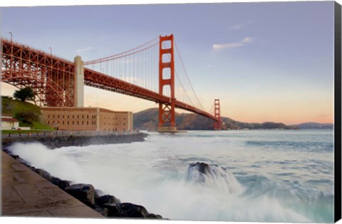 Framed Golden Gate Bridge at Dawn Print