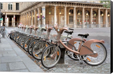 Framed Paris Cycles 1 Print