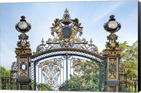 Framed Park Monceau Gates Print