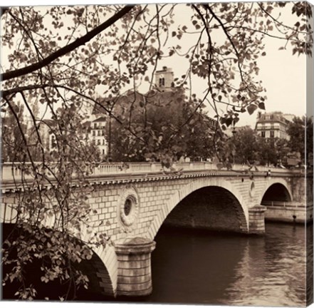Framed Pont Louis-Philippe, Paris Print