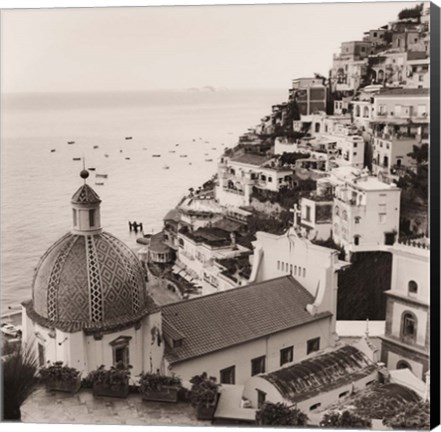 Framed Positano Vista Print