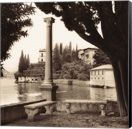 Framed Villa Contarini, Lecco Print