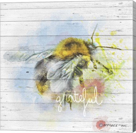 Framed Bee Grateful Print