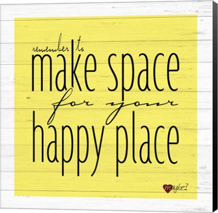 Framed Make Space Print