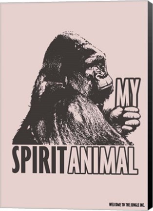Framed Spirit Animal Gorilla Print