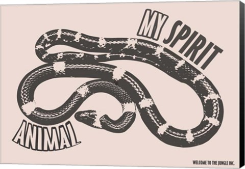 Framed Spirit Animal Snake Print