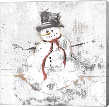 Framed Snowman Print